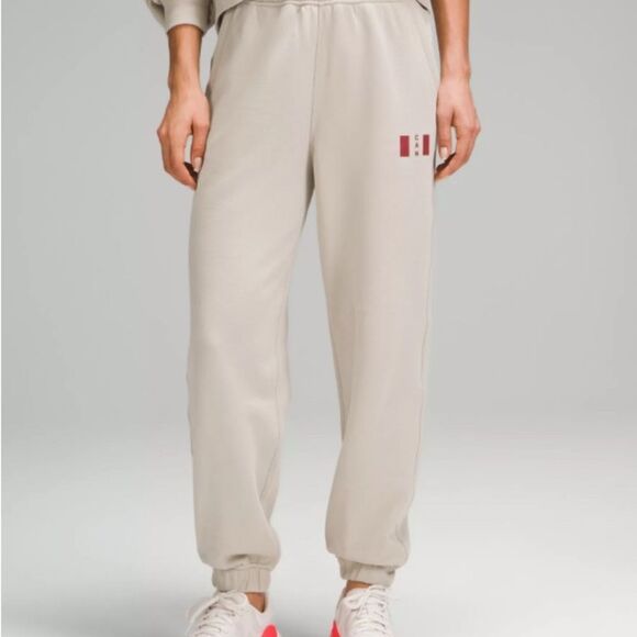 Rare Lulu Team Canada Relaxed-Fit High-Rise Jogger